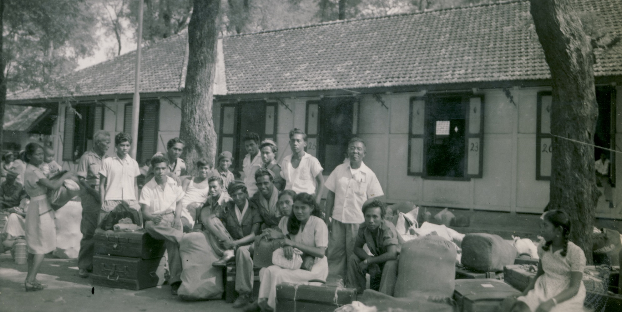 Molukkers voor vertrek naar Nederland, 1951